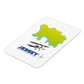 Jersey-Karte. Magnet (Linke Seite)