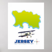 Jersey-Karte. Poster (Vorne)