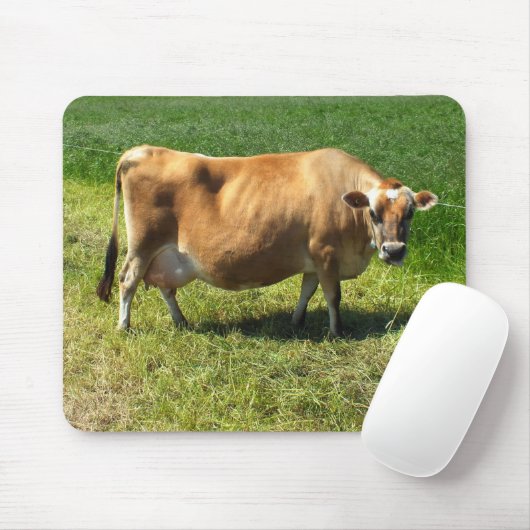 Jersey-Kuh auf den Kanalinseln Mousepad (Mit Mouse)