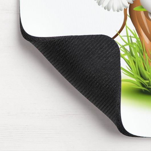 Jersey-Kuh im Gras Mousepad (Ecke)