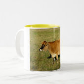 Jersey Kuh in St John Zweifarbige Tasse (Vorderseite Links)