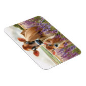 Jersey Kuh und Kalb Wildblume flexibel Magnet (Rechte Seite)