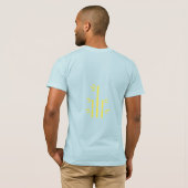 Jersey Kurzarm T-Shirt (hellblau lebendig) (Schwarz voll)