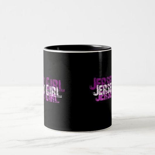 JERSEY-MÄDCHEN-Geschenke u. -grüße Zweifarbige Tasse (Mittel)