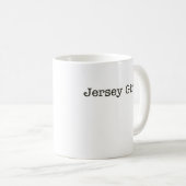 Jersey-Mädchen-Kaffee-Tasse Kaffeetasse (VorderseiteRechts)