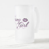 Jersey-Mädchen-mattierte Tasse (VorderseiteRechts)