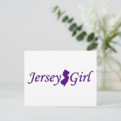 Jersey-Mädchen Postkarte (Stehend Vorderseite)