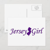 Jersey-Mädchen Postkarte (Vorne/Hinten)