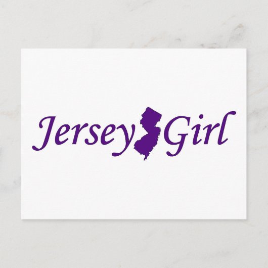 Jersey-Mädchen Postkarte (Vorderseite)