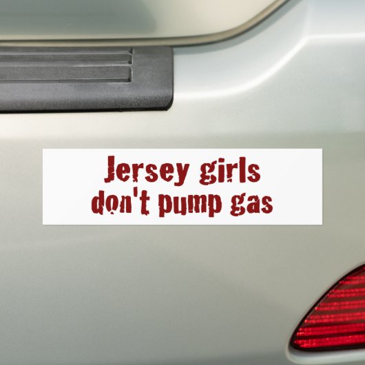 Jersey-Mädchen pumpen nicht das Gas (neu) Autoaufkleber (Auf Auto)