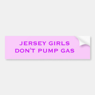 JERSEY-MÄDCHEN PUMPEN NICHT GAS AUTOAUFKLEBER