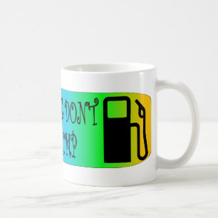 Jersey-Mädchen pumpen nicht Gas Kaffeetasse
