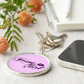 Jersey-Mädchen-Silber-Schlüsselanhänger Schlüsselanhänger (Seite)