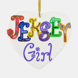 Jersey-Mädchen-Verzierung Keramik Ornament