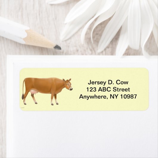 Jersey Milk Cow Label (Insitu)