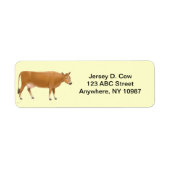 Jersey Milk Cow Label (Vorne)