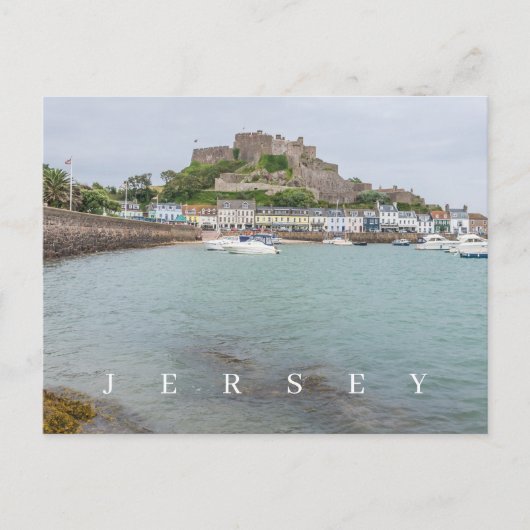 Jersey Mont Orgueil Burg - Aussicht Postkarte (Vorderseite)