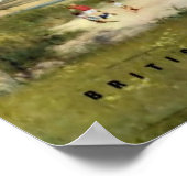 Jersey, Mont-Orgueil Castle Vintage Travel Poster (Ecke)