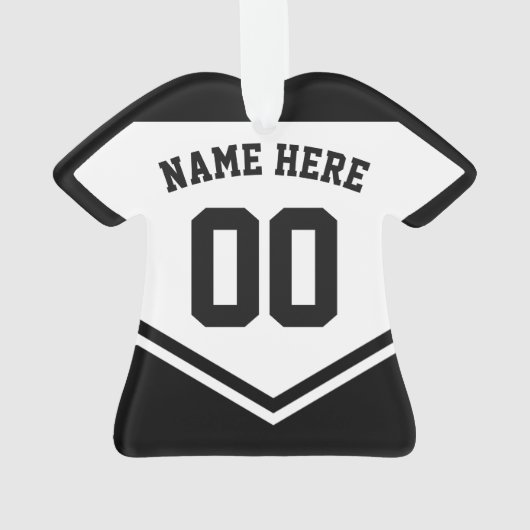 Jersey Name Number Ornament Template, Hockey Rugby (Rückseite)