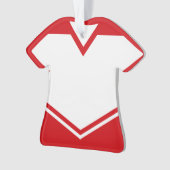 Jersey Name Number Ornament Template Hockey Soccer (Vorderseite)