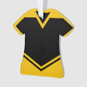 Jersey Name Number Ornament Template Soccer Hockey (Vorderseite)