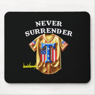 Jersey Nie Aufgeben Pro Trump Spaß Baseball Vint Mousepad