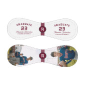 Jersey-Nummer | Mongram für Burgundy Red Abschluss Baseball (Paneele)