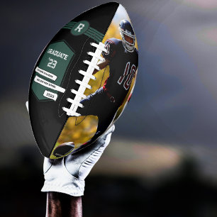 Jersey-Nummer   Monogram für grünen Abschluss Football