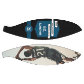 Jersey-Nummer | Monogramm des blauen Abschlusses Basketball (Panele)