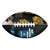 Jersey-Nummer | Monogramm des blauen Abschlusses Football (Vorderseite)