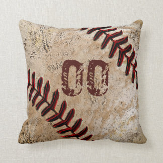 JERSEY-NUMMER Personalisierten Baseball-Kissen Kissen