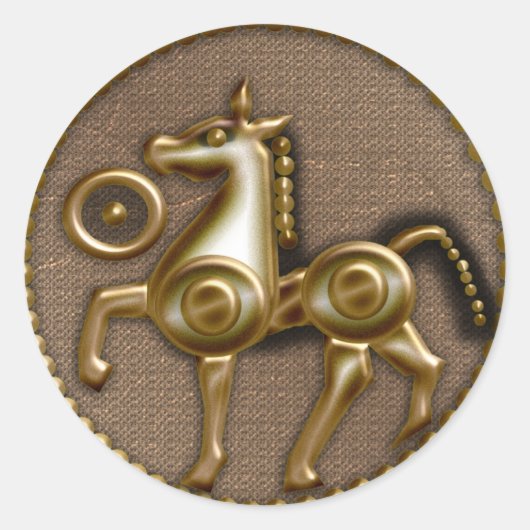 Jersey Runder Aufkleber (Vorderseite)