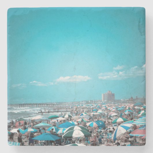 Jersey Shore Beachy Steinuntersetzer (Vorderseite)