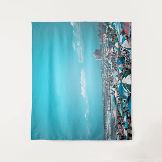 Jersey Shore Coastal Beach Art Tapestry Wandteppich (Vorderseite)