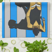 Jersey Shore, Gal on Beach Handtuch (Gefaltet)