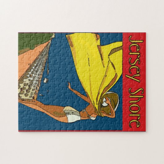 Jersey Shore Gal Puzzle (Horizontal)