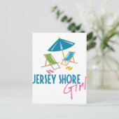 Jersey Shore Girl Postkarte (Stehend Vorderseite)
