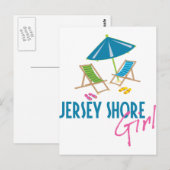 Jersey Shore Girl Postkarte (Vorne/Hinten)
