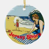Jersey Shore, Hinzufügen, Bearbeiten von Text Keramik Ornament (Vorne)