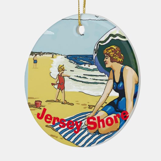 Jersey Shore, Hinzufügen, Bearbeiten von Text Keramik Ornament (Links)