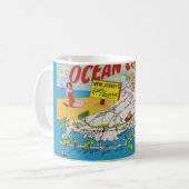 Jersey Shore Illustriert Map Kaffeetasse (Vorderseite Links)