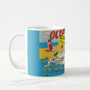Jersey Shore Illustriert Map Kaffeetasse