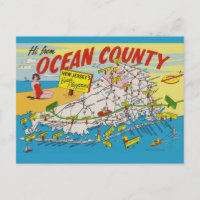 Jersey Shore Illustriert Map