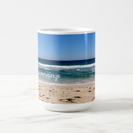 Jersey Shore Mornings on Coffee Tasse (Mittel)