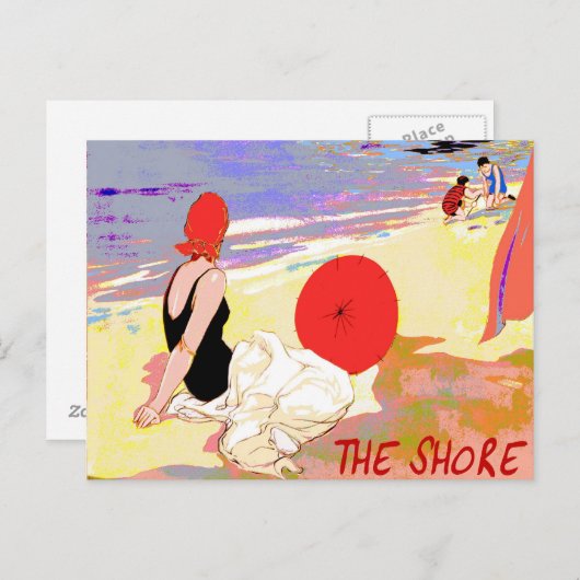 Jersey Shore Vintag Postkarte (Vorne/Hinten)