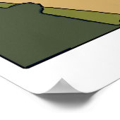 Jersey Shore Vintag Style, Text bearbeiten Poster (Ecke)