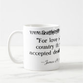 Jersey-Sperren-Denkmal-/Garfield-Zitat Kaffeetasse (Links)
