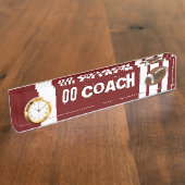 Jersey Sports Coach Team Office Number Peace Liebe Namensplakette (Seite)