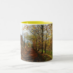 Jersey Spur im Herbst Zweifarbige Tasse