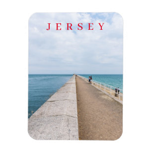 Jersey St. Catherine Breakwater View Kühlschrankma Magnet
